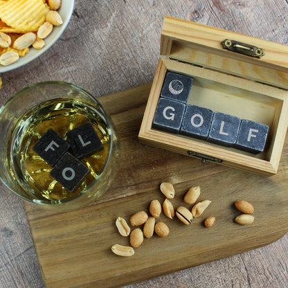 Personalised Best by Par Whisky Glass & Stones Set – Golf Lover Gift - image 6