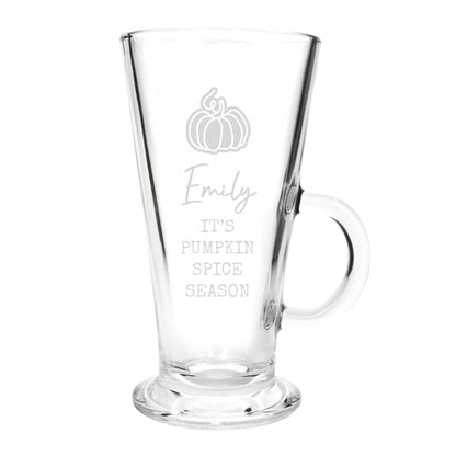 Personalised Pumpkin Latte Glass – Autumn Coffee Birthday Seasonal Gift - image 4