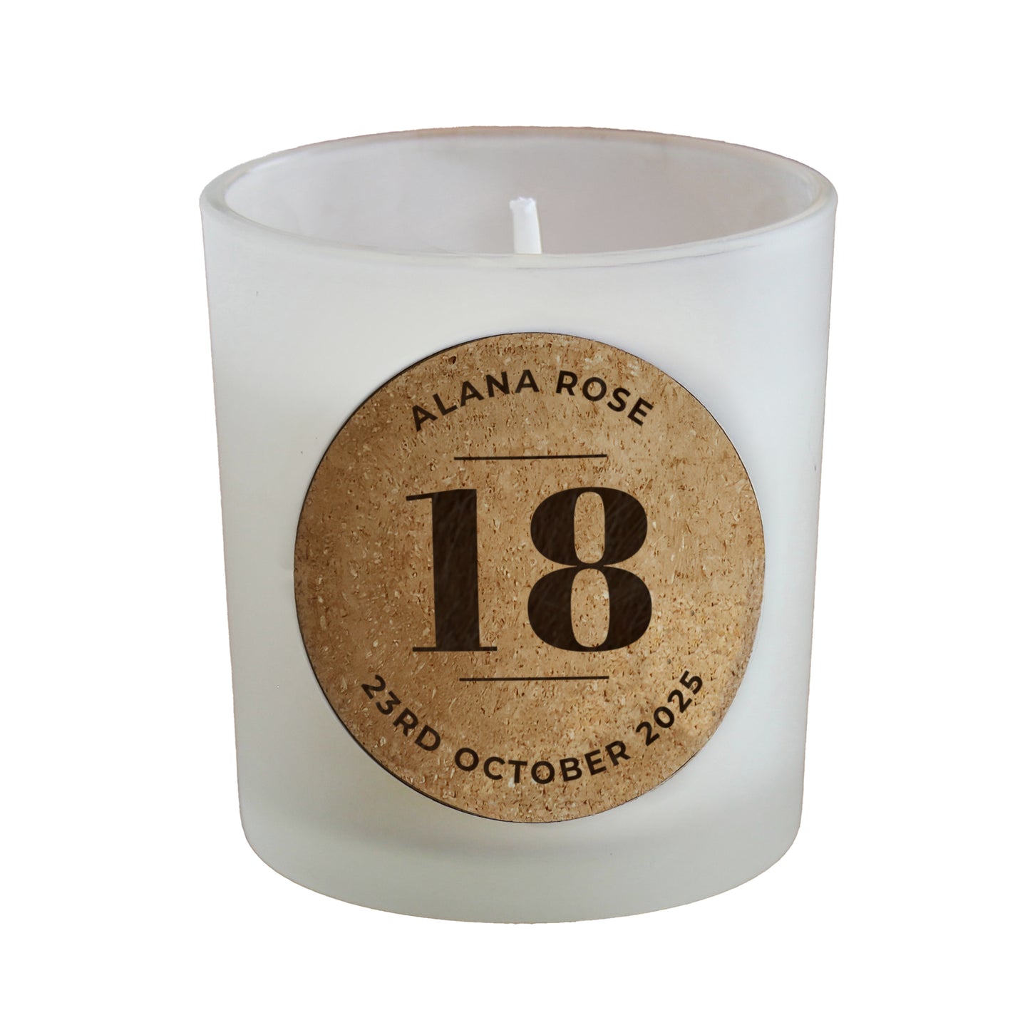 Personalised Birthday Cork Label Candle Jar – Birthday Gift for Her - image 4