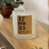 Personalised Anniversary Cork Label Candle Jar – Anniversary Valentine Gift