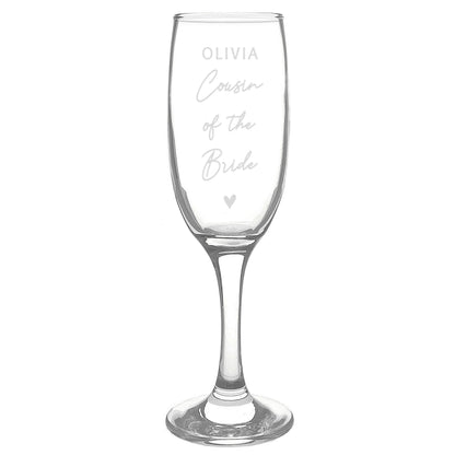 Personalised Free Text Wedding Champagne Flute – Wedding Hen Party Gift - image 4