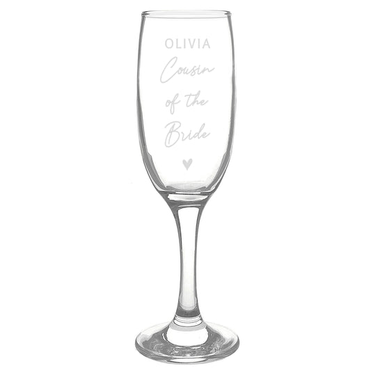 Personalised Free Text Wedding Champagne Flute – Wedding Hen Party Gift - image 4