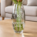 Personalised Anniversary Wreath Bullet Vase from Heartfelt Gifts