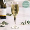 Personalised Bride Elegant Flute Glass