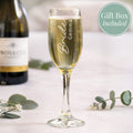 Personalised Bride Elegant Flute Glass from Heartfelt Gifts