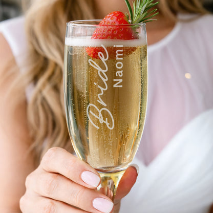 Personalised Bride Elegant Flute Glass - image 2