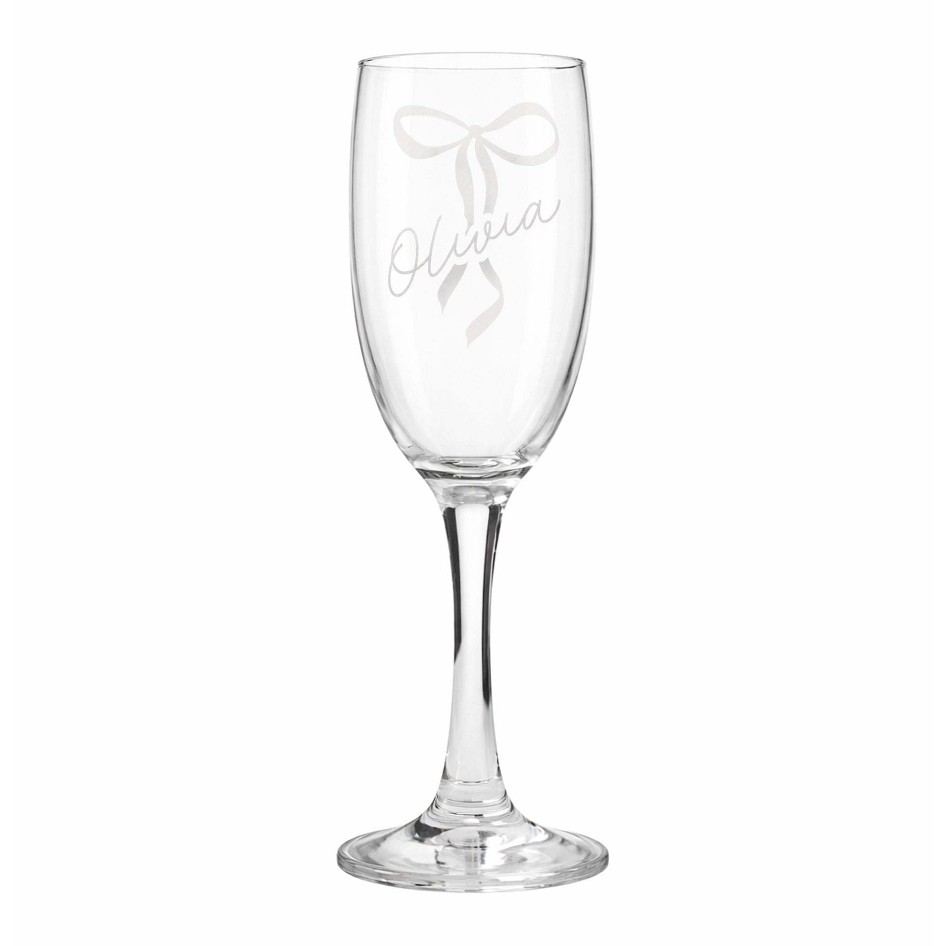 Personalised Bow Flute Glass - image 5