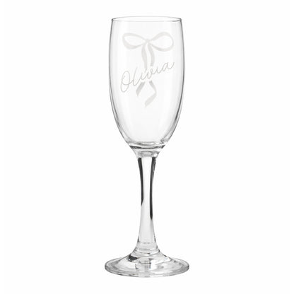 Personalised Bow Flute Glass - image 5