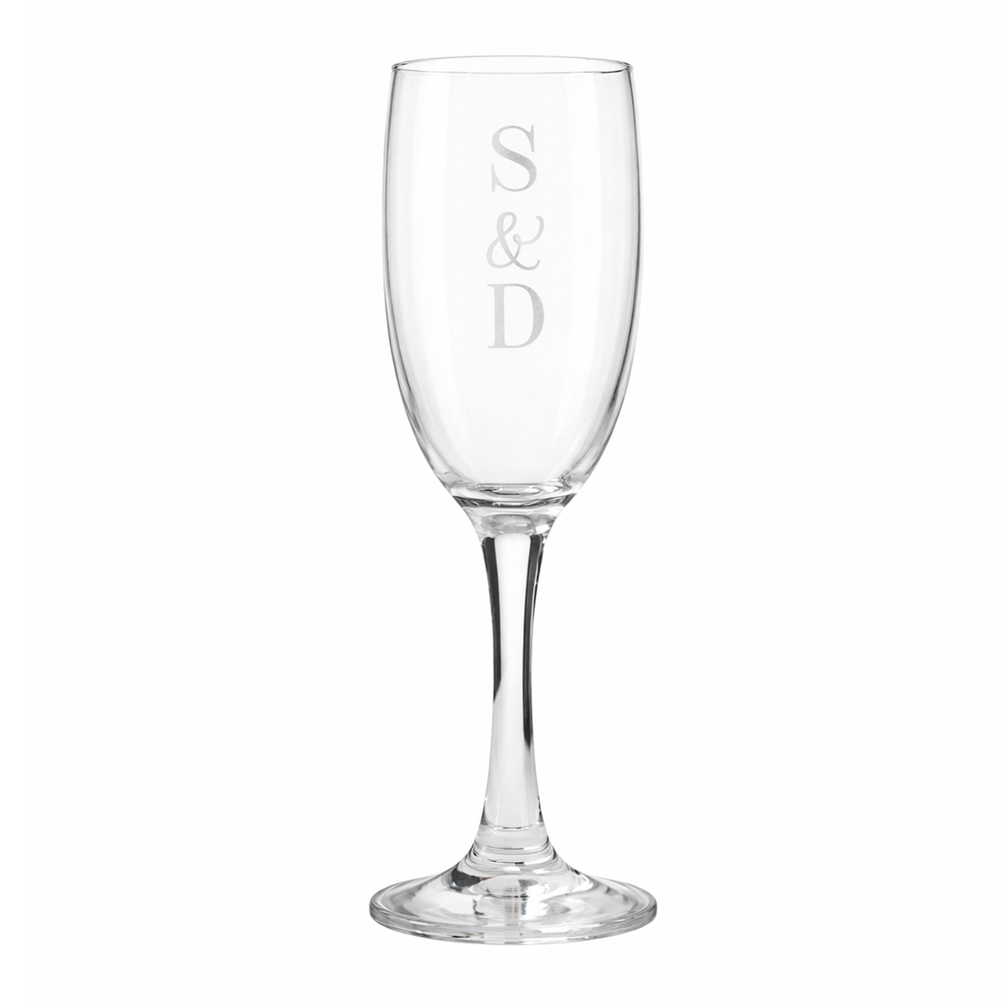 Personalised Couples Initials Flute Glass - image 5