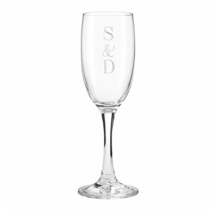 Personalised Couples Initials Flute Glass - image 5