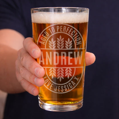 Personalised Brewery Style Pint Glass - image 3