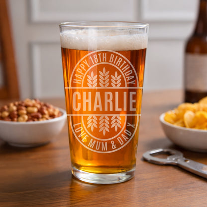 Personalised Brewery Style Pint Glass - image 4