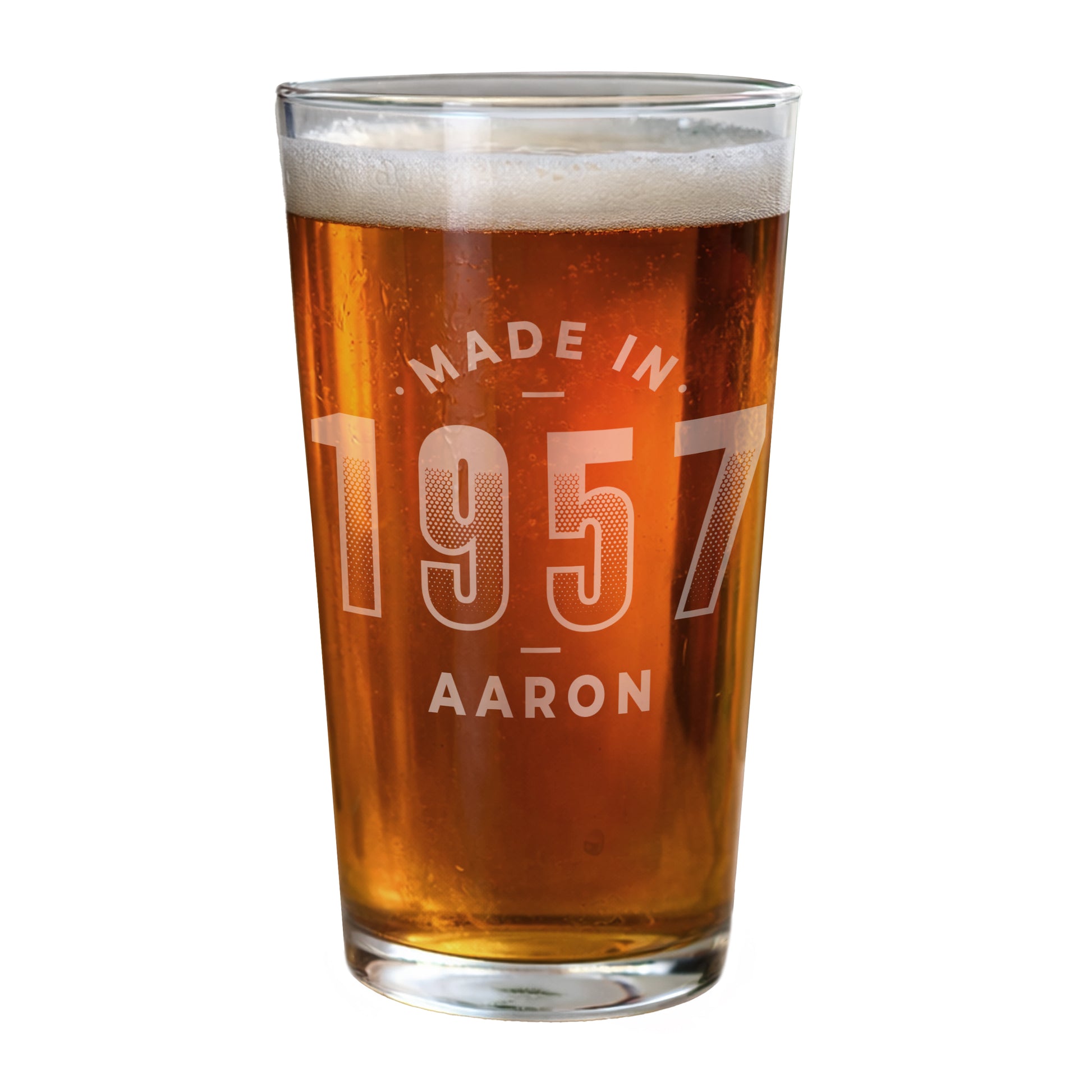 Personalised Made in Pint Glass - image 5