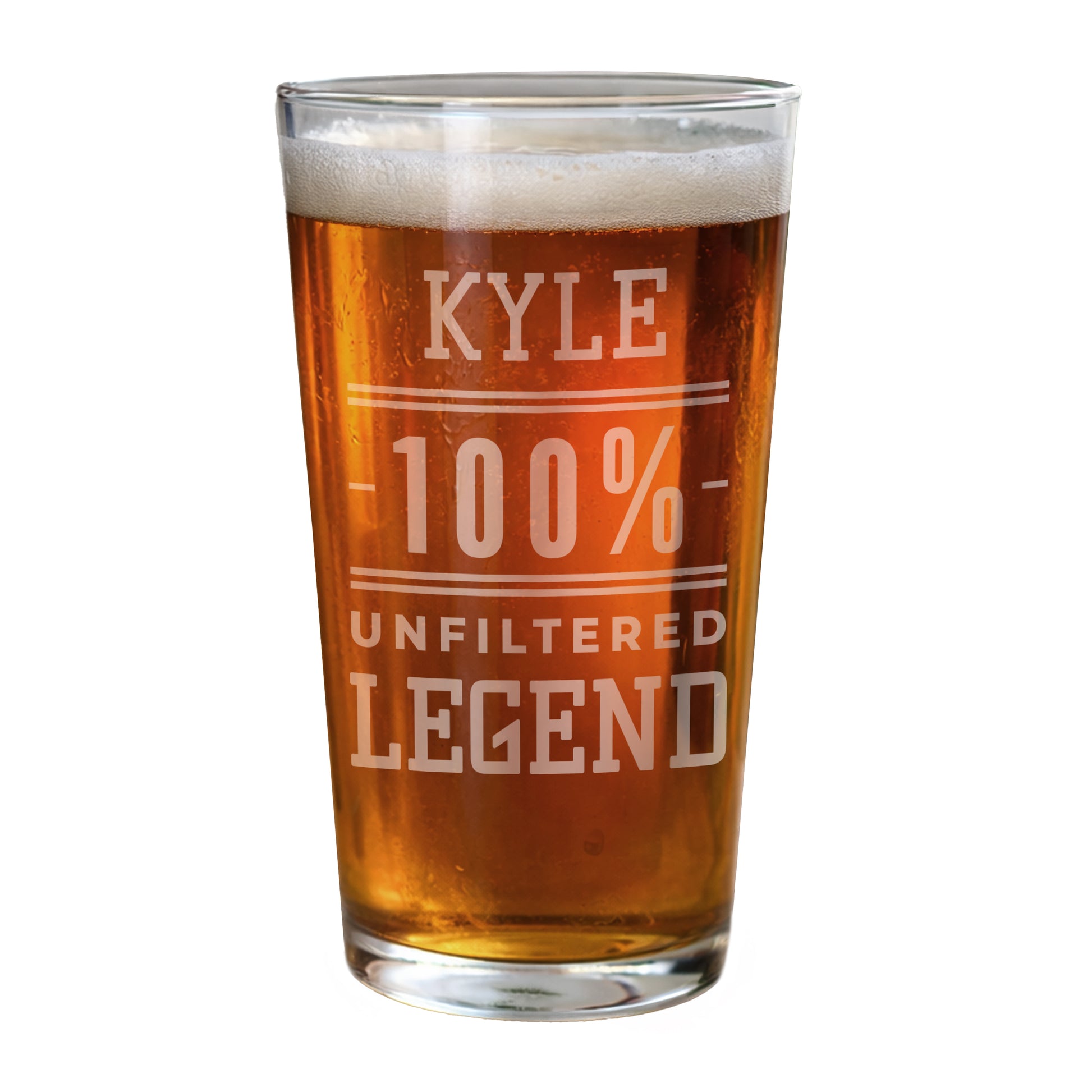 Personalised Unfiltered Legend Pint Glass - image 4
