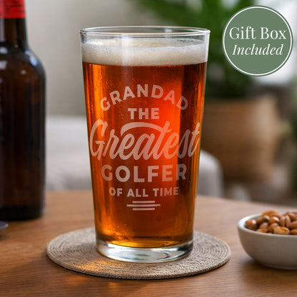 Personalised Greatest Pint Glass from Heartfelt Gifts