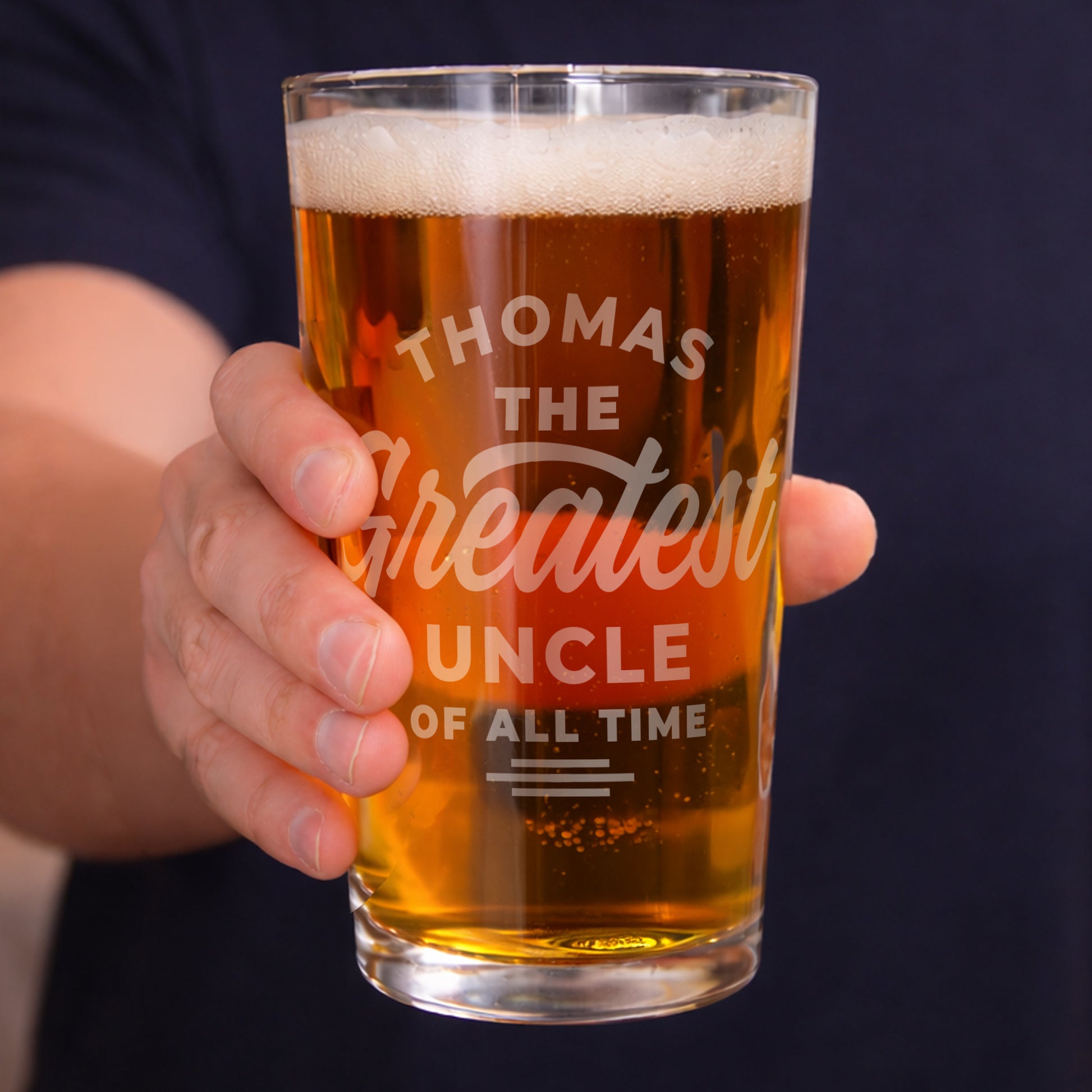 Personalised Greatest Pint Glass - image 3