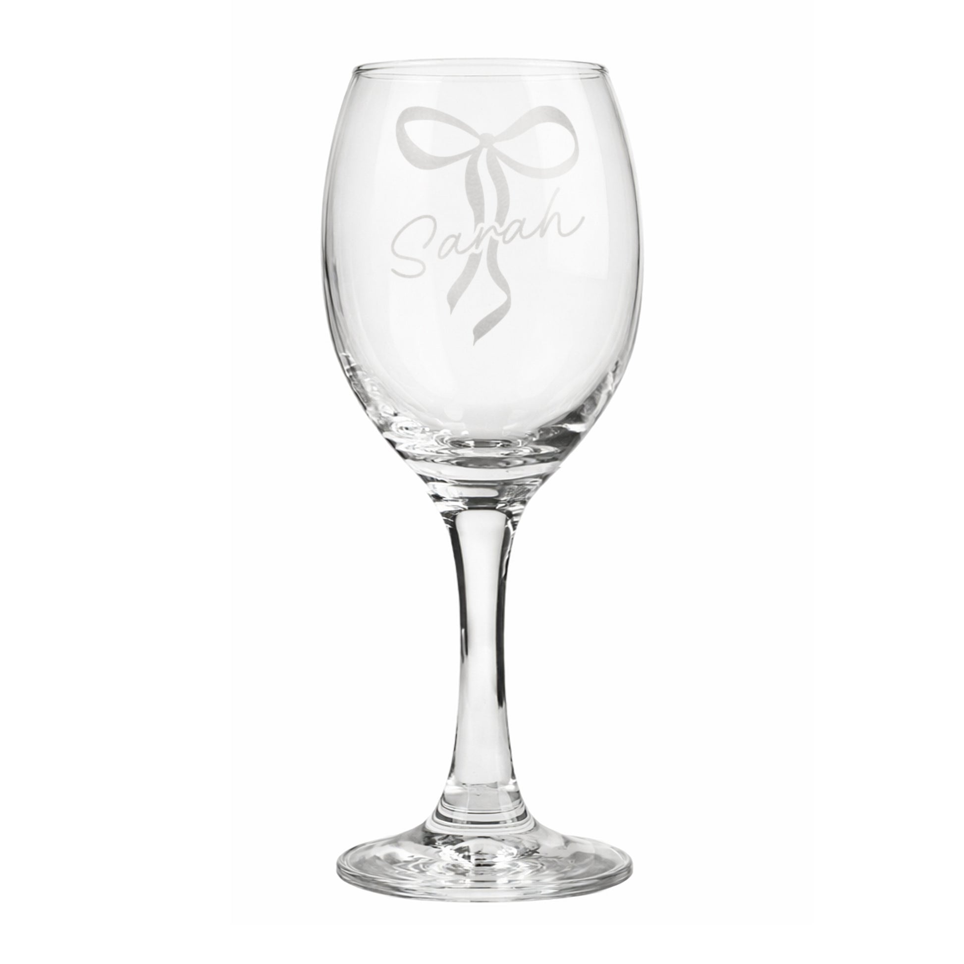 Personalised Bow Wine Glass - image 5