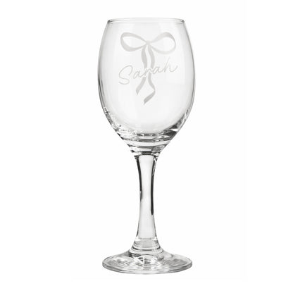 Personalised Bow Wine Glass - image 5
