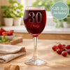 Personalised Big Age Wine Glass