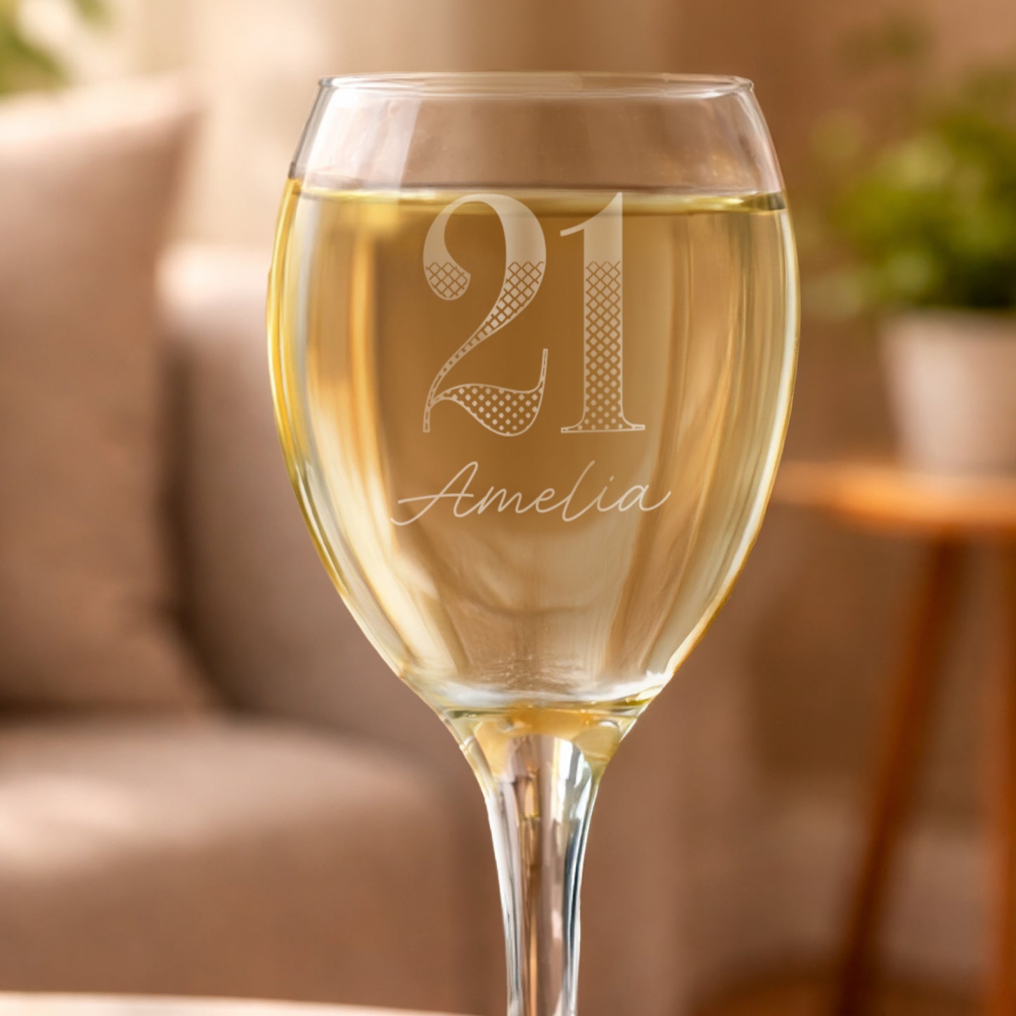 Personalised Big Age & Name Wine Glass - image 2