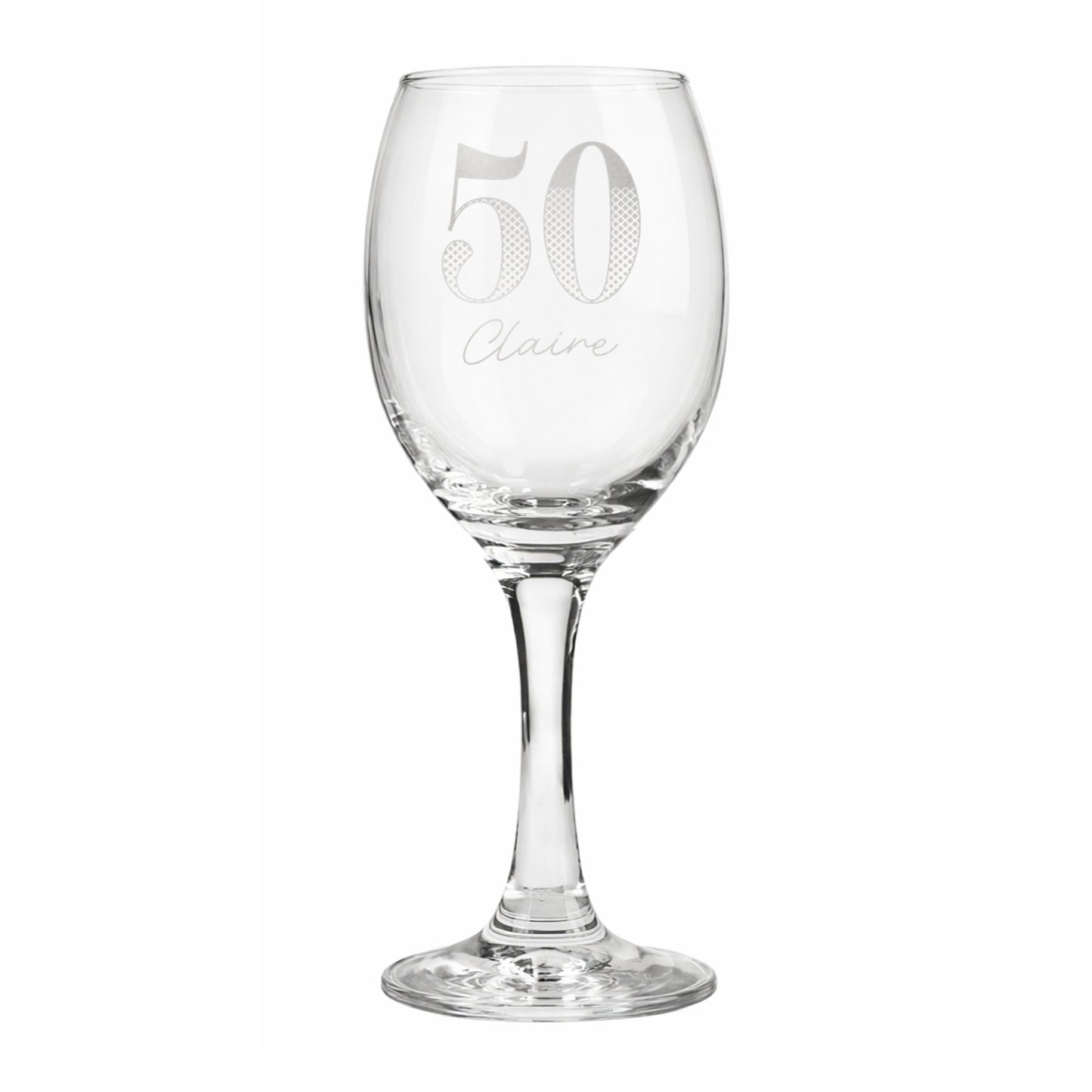 Personalised Big Age & Name Wine Glass - image 5