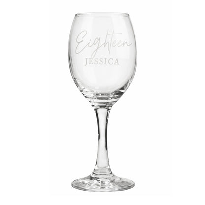 Personalised Age & Name Wine Glass â€“ Birthday Gift - image 5