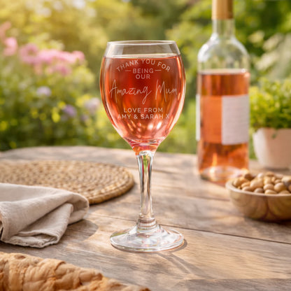 Personalised Thank you Wine Glass - image 3