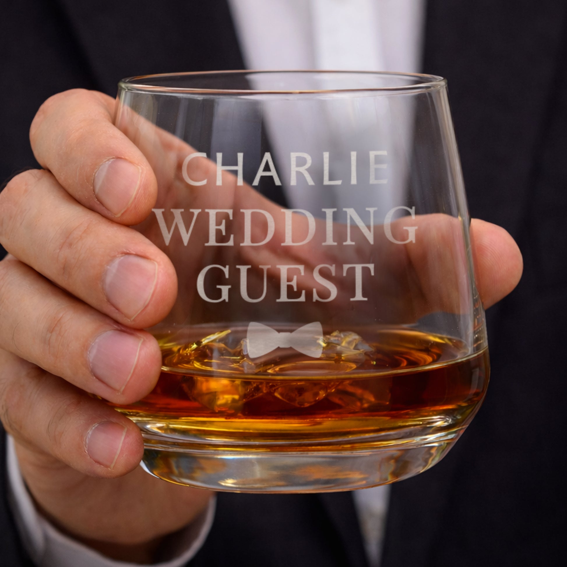 Personalised Wedding Whisky Glass - image 3