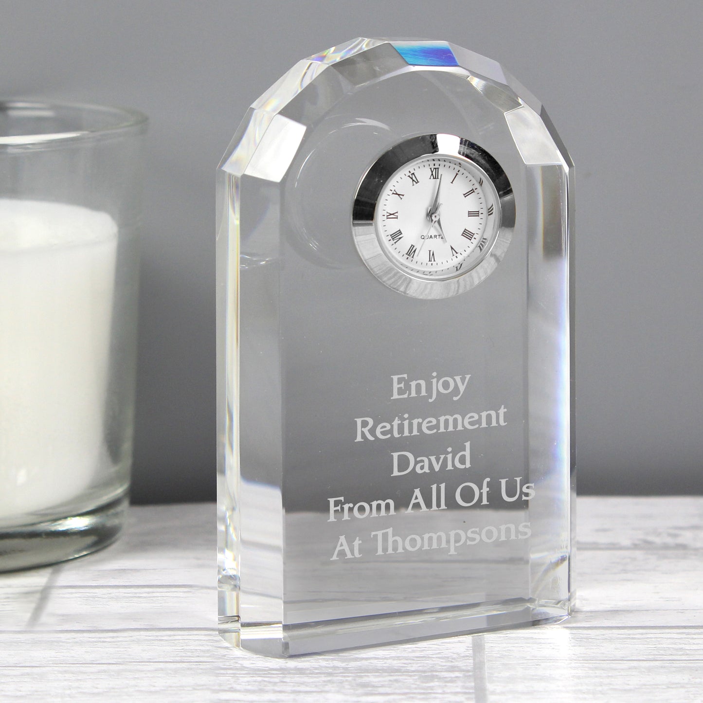 Personalised Crystal Clock - image 3