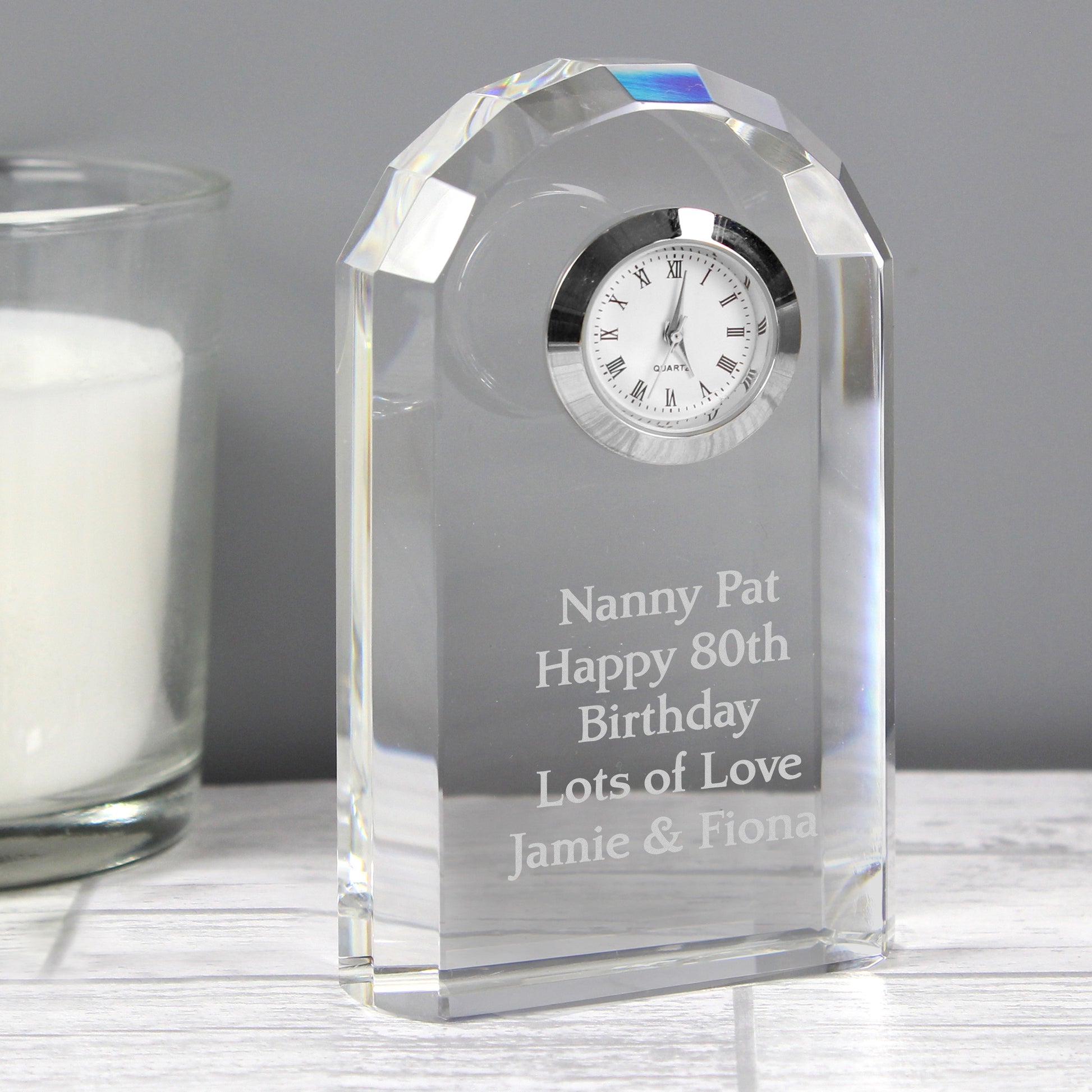 Personalised Crystal Clock - image 4