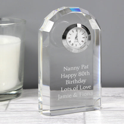 Personalised Crystal Clock - image 4