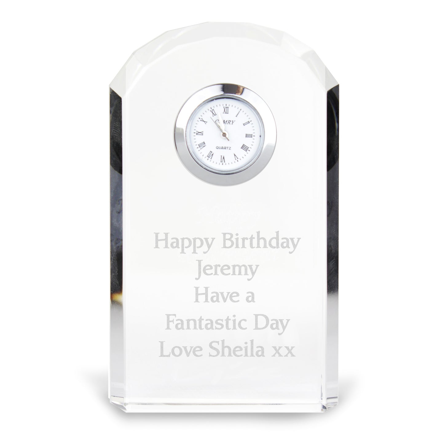 Personalised Crystal Clock - image 5