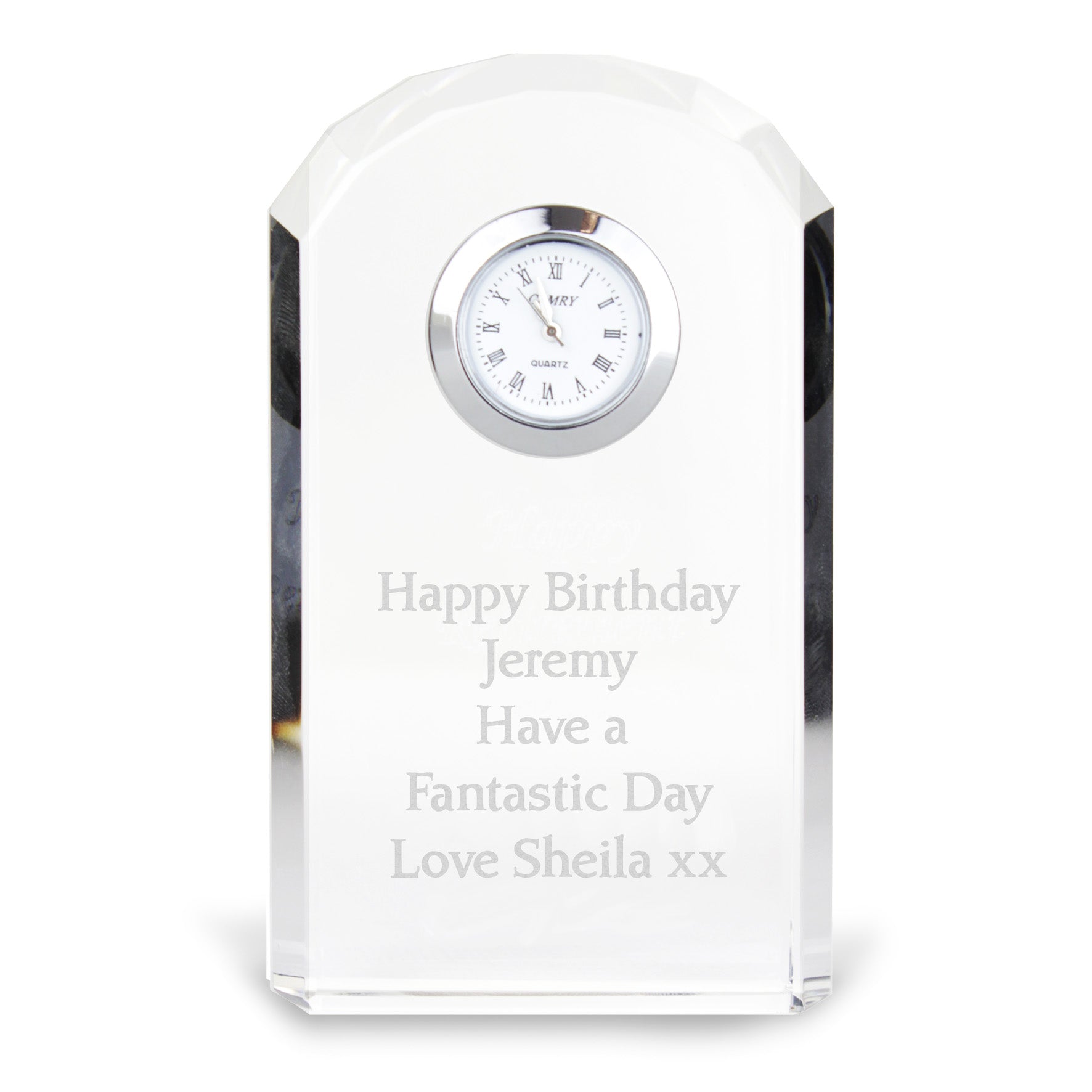 Personalised Crystal Clock - image 5