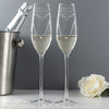 Personalised Hand Cut Heart Pair of Flutes with Gift Box