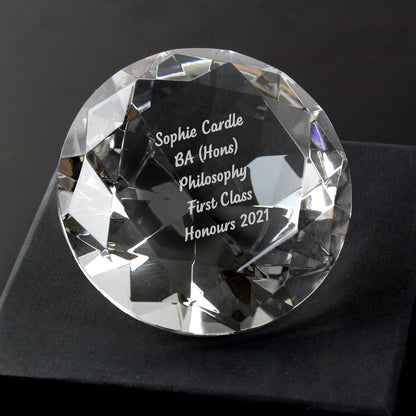 Personalised Diamond Paperweight - image 3