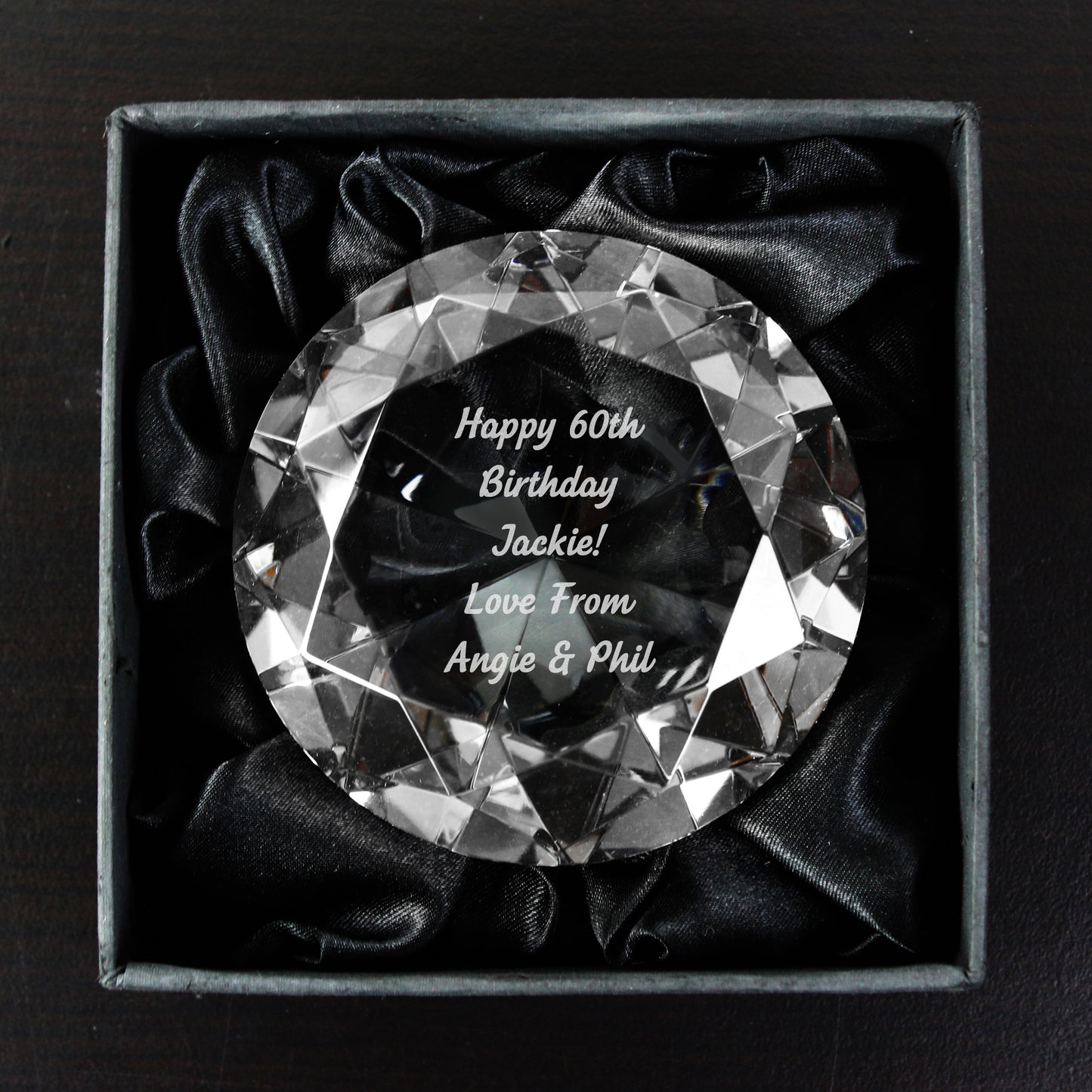 Personalised Diamond Paperweight - image 4