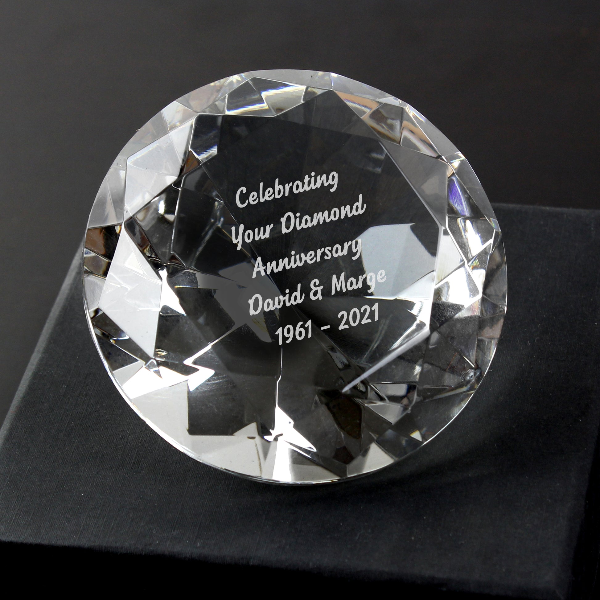 Personalised Diamond Paperweight - image 5