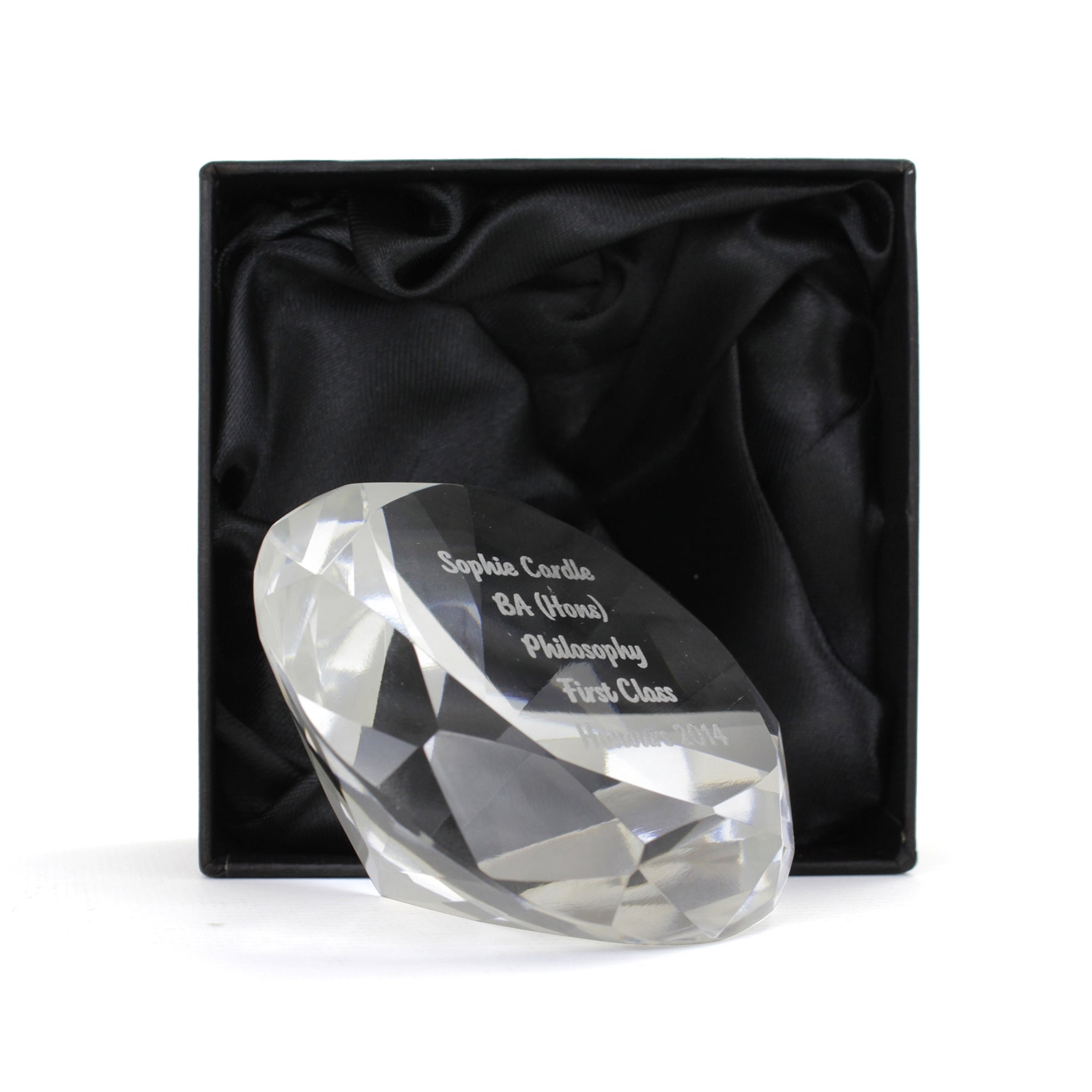 Personalised Diamond Paperweight - image 6