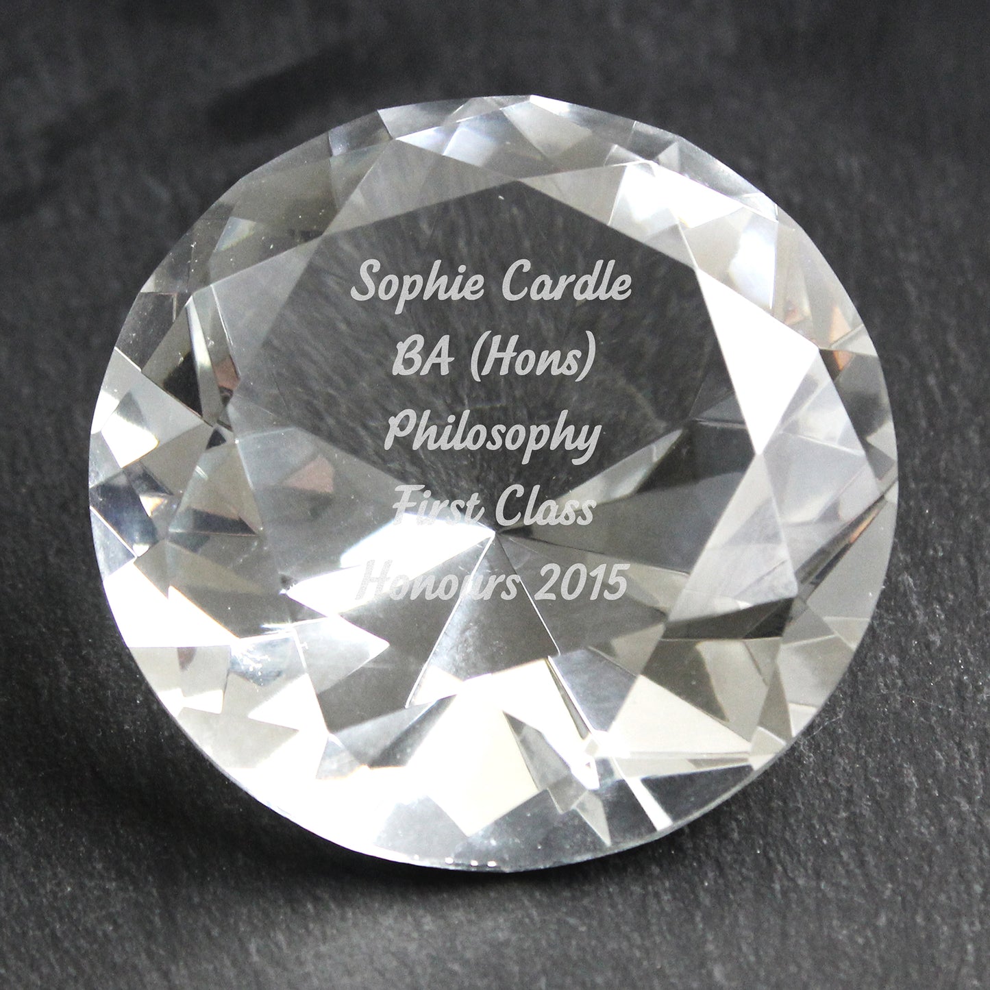 Personalised Diamond Paperweight - image 7
