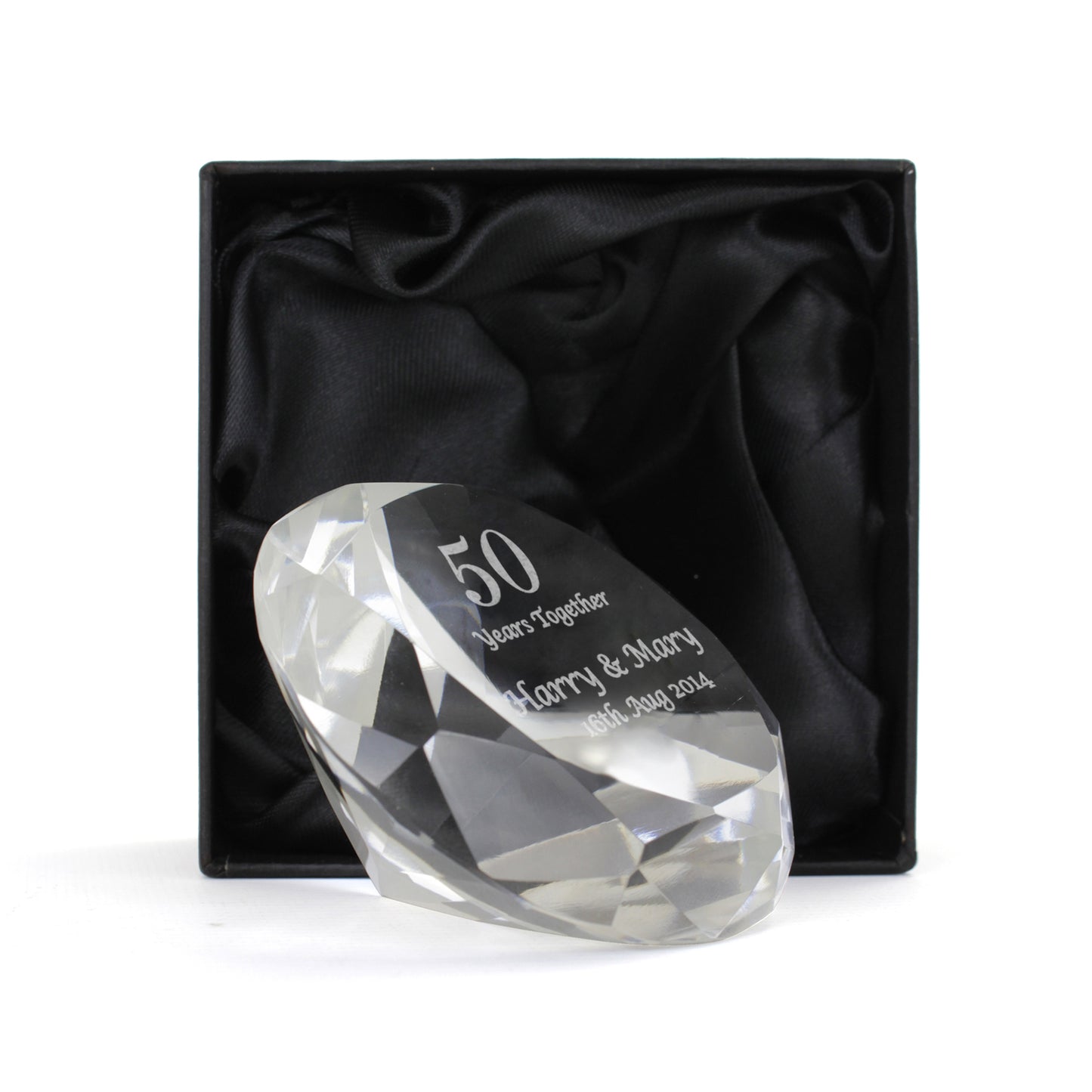 Personalised Big Numbers Diamond Paperweight - image 3