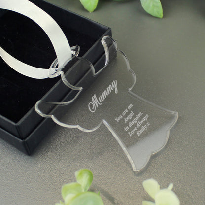 Personalised Acrylic Angel Decoration - image 2