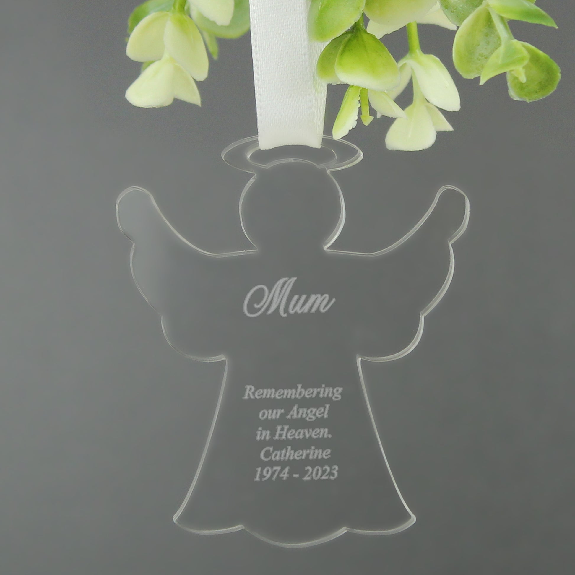 Personalised Acrylic Angel Decoration - image 4