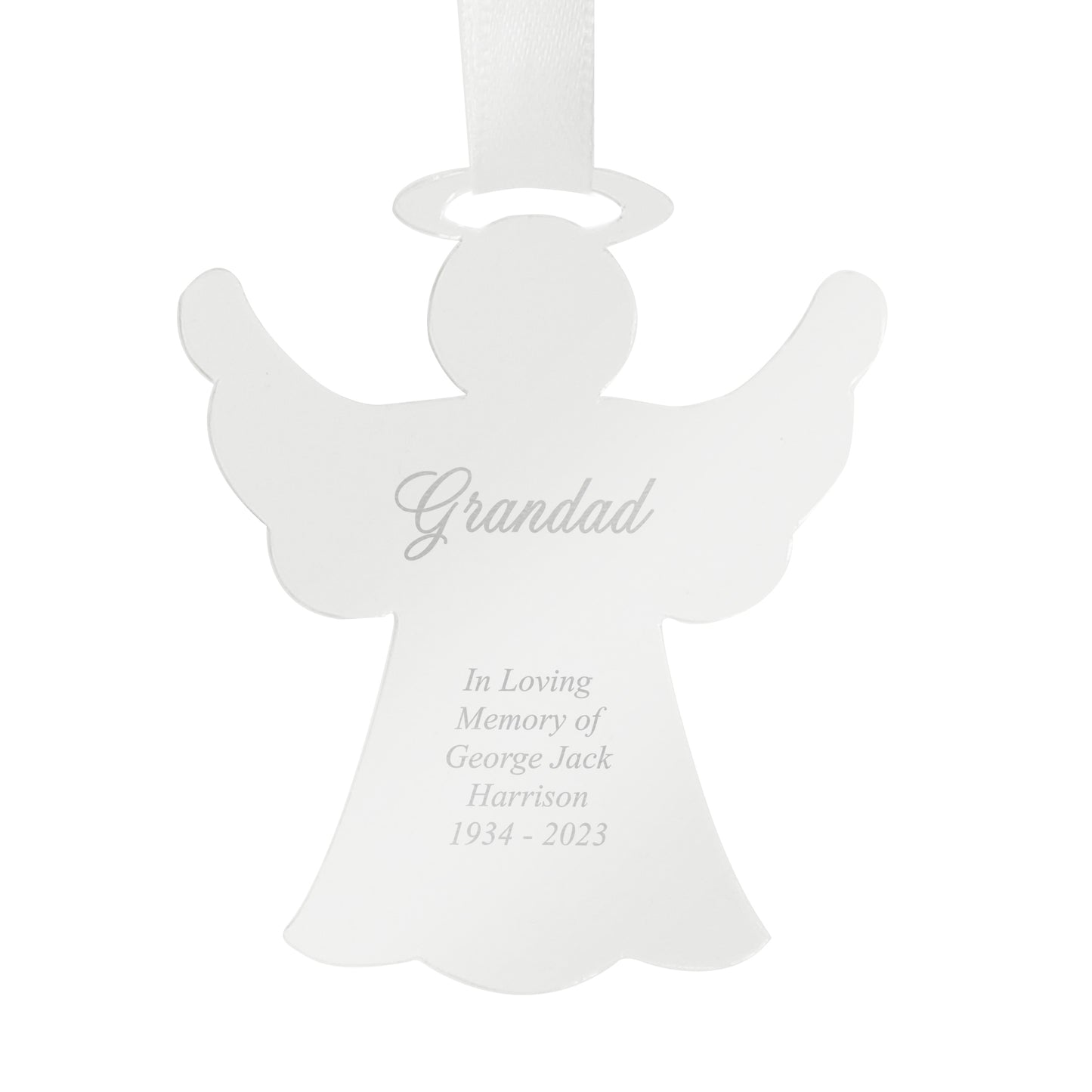 Personalised Acrylic Angel Decoration - image 7