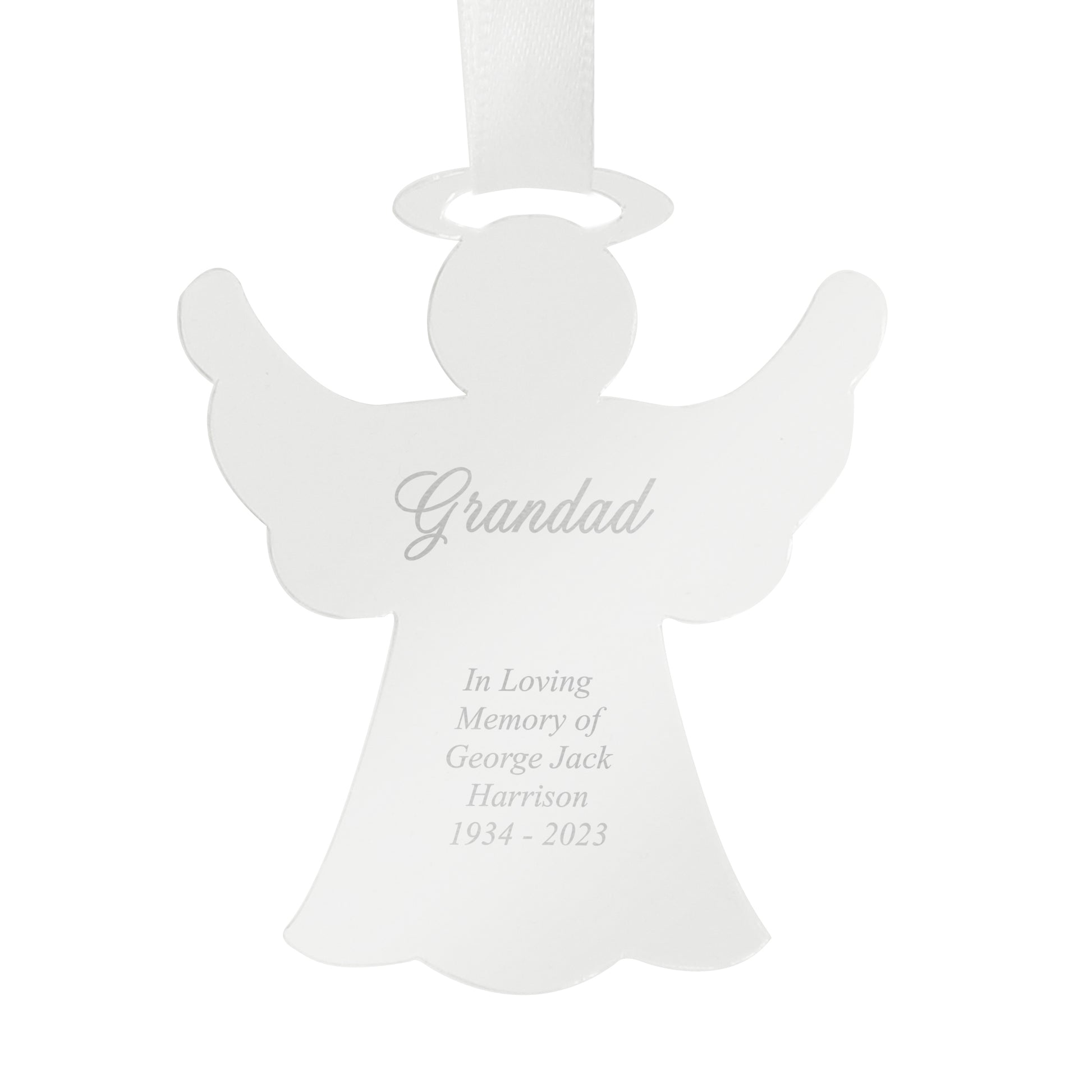 Personalised Acrylic Angel Decoration - image 7