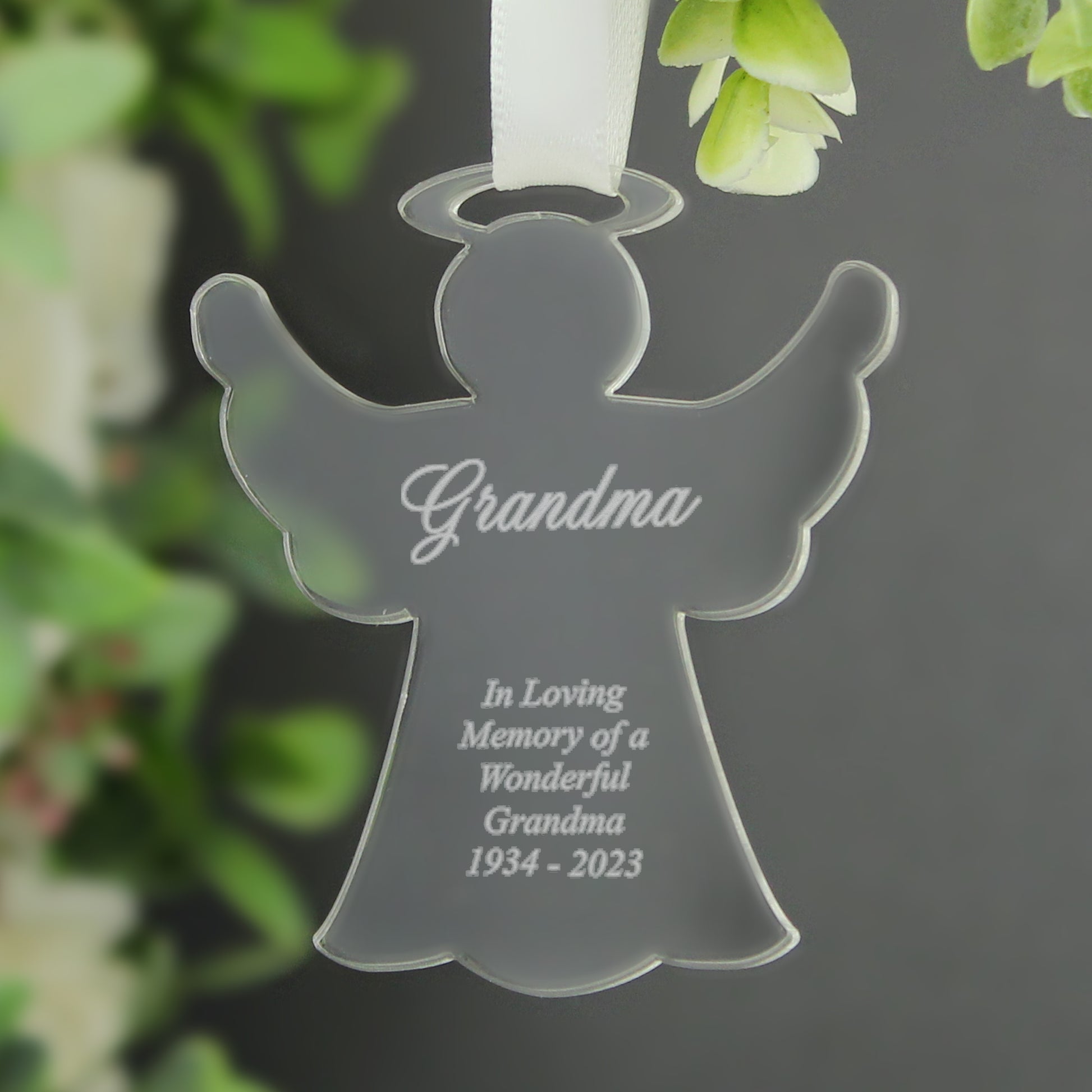Personalised Acrylic Angel Decoration - image 8