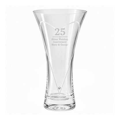 Personalised Special Year Diamond Effect Heart Vase - image 5