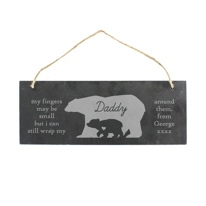 Personalised Bear Slate Door Plaque - image 2