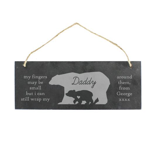 Personalised Bear Slate Door Plaque - image 2