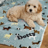 Personalised Dog Paw Print Fleece Blanket