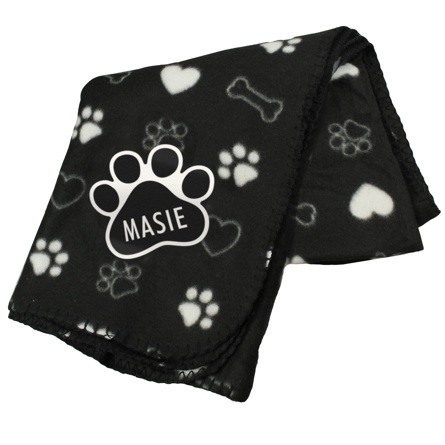 Personalised Dog Paw Print Fleece Blanket - image 5